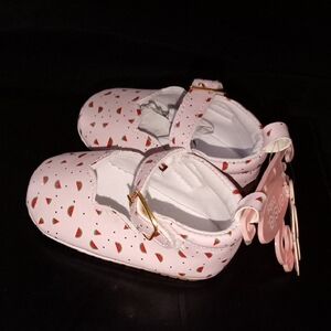 Pink Watermelon Print Kids Shoes
